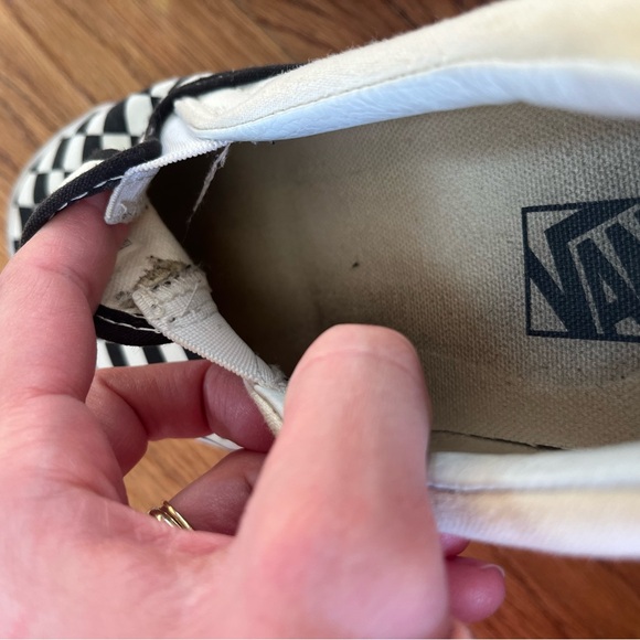 Men’s Black and White Checkered Vans - Picture 5 of 13